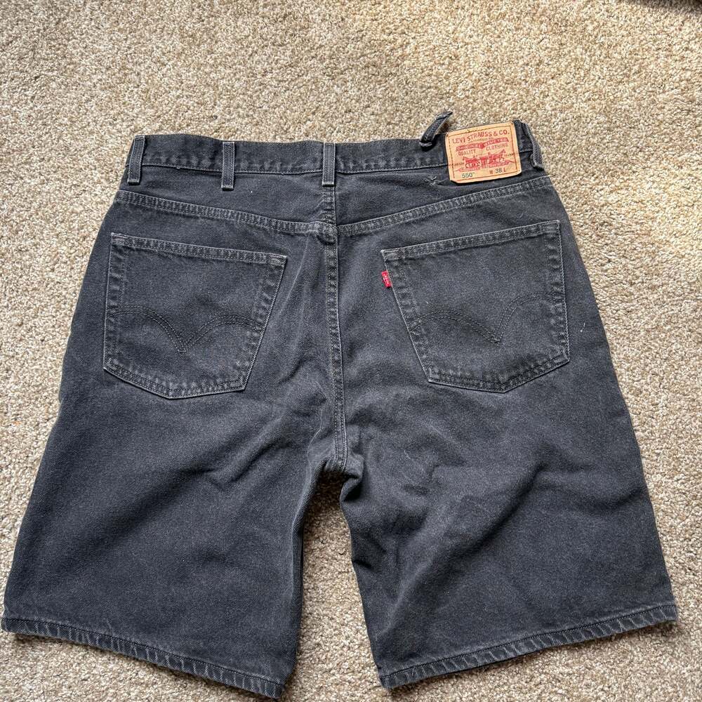 Black Levi's Denim Jean Shorts - Picture 2 of 6